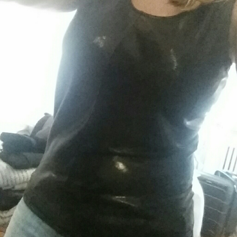 Club Monaco Black Liquid Tank