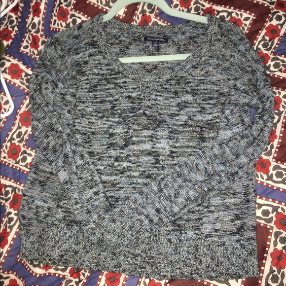 Blue heathered sweater- American Eagle