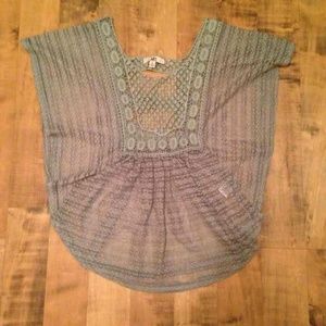 Beautiful crochet batwing top