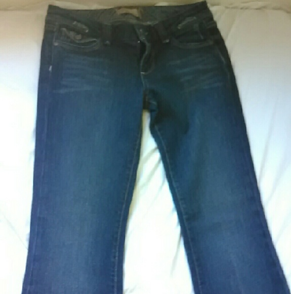 Blue flared jeans