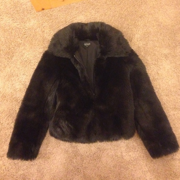 Topshop FAUX fur coat