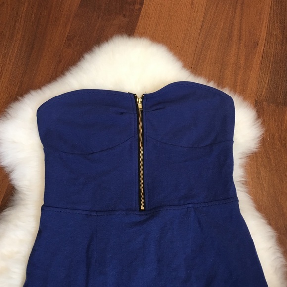 NWOT Blue Fitted Dress - Picture 2 of 4