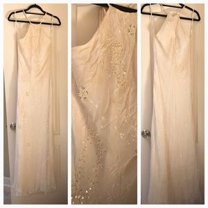 LAUNDRY COCKTAIL DRESS Off White