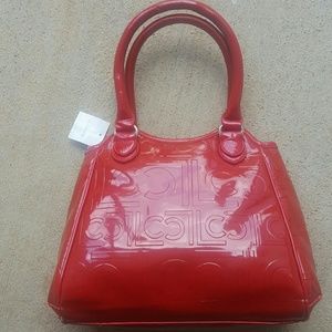 Liz Claiborne NWT Red  Small Satchel Handbag/Purse