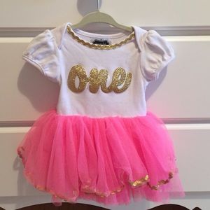 Mud pie girls first birthday outfit