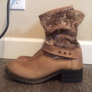 Free People crochet beau slouch boot