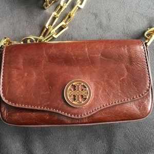 Tory Burch small brown leather cross body