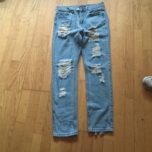 brandy ripped boyfriend jeans