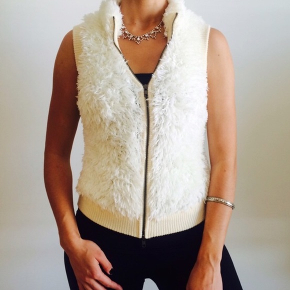 BCBGMaxAzria Jackets & Blazers - BCBG SOFT SHAGGY VEST