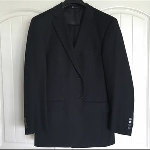 Men's Black Micro Pinstripe Suit