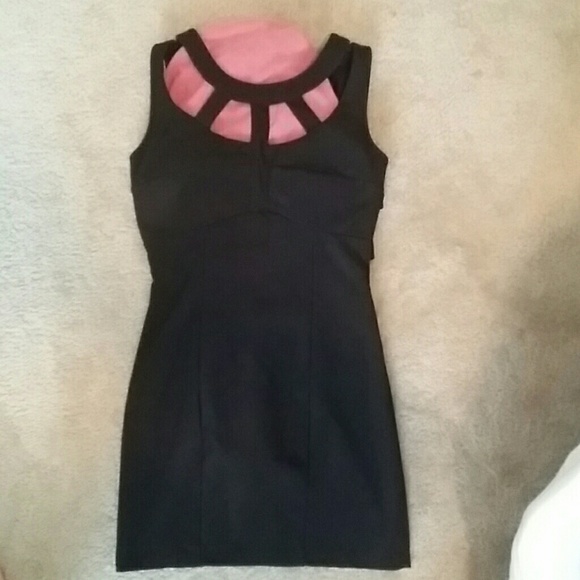 Adorable black strappy cocktail dress