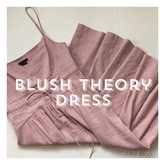 Blush Linen Theory Dress