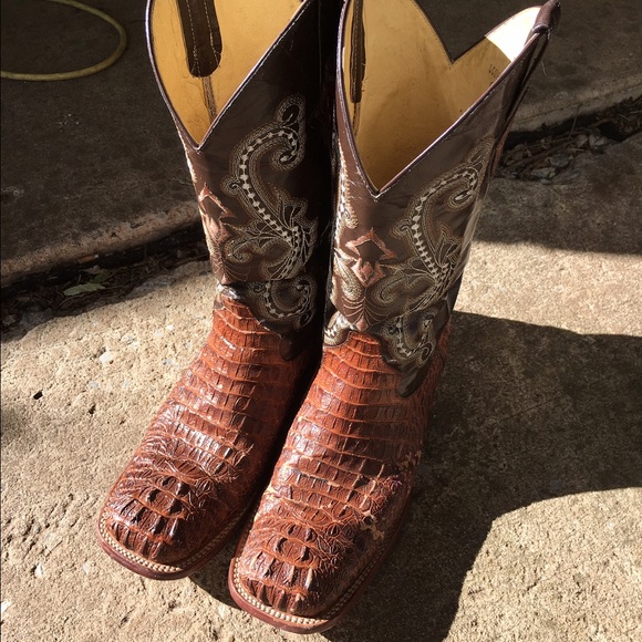 Size 11D Exotic Caimen Cowboy Boots