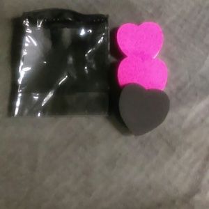 Heart makeup sponges pack