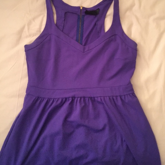 purple cotton dress
