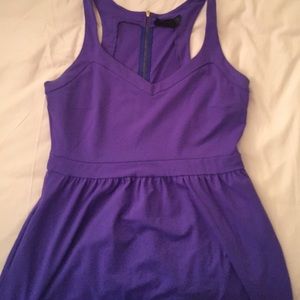 purple cotton dress