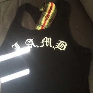 L.A.M.B racer back tank