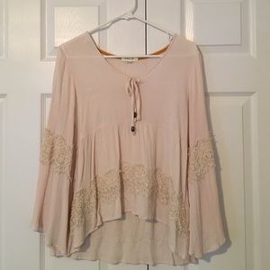 Boho bell sleeved top