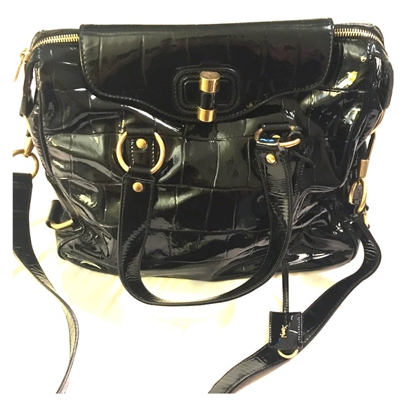 100% AUTHENTIC YSL BLACK HANDBAG!!!
