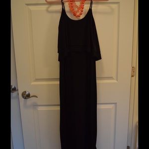 Black maxi dress