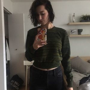 American Apparel Size M Cropped Cotton Sweater