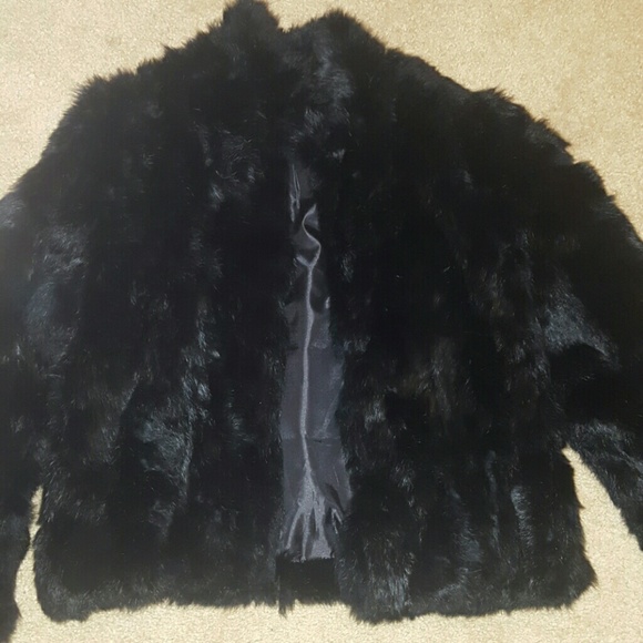 Fur Black Jacket - Picture 1 of 4