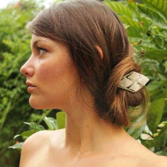 Rhinestone Barrette for Updo or Bridal Hair