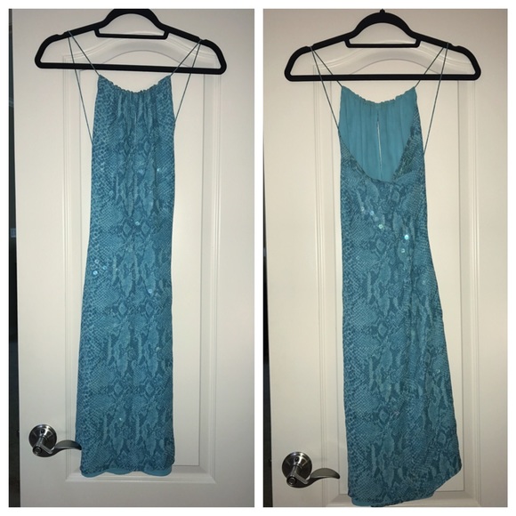 Blue Leopard dress
