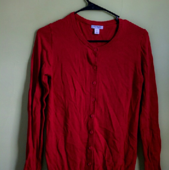 Red Fall Cardigan
