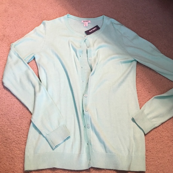 NWT old navy mint green cardigan, size small tall