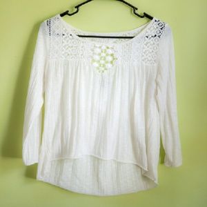 American Eagle lace cotton top