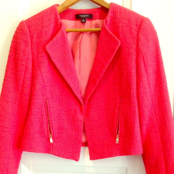 Ann Taylor Cropped Moto Jacket NWOT