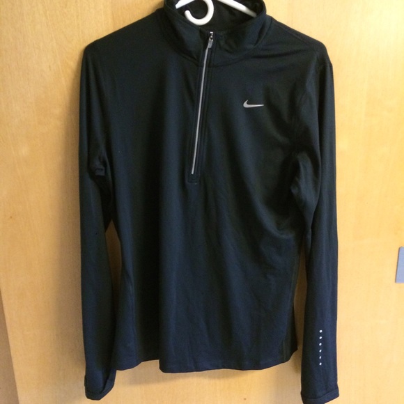 Black Nike Half-Zip Running Sweatshirt