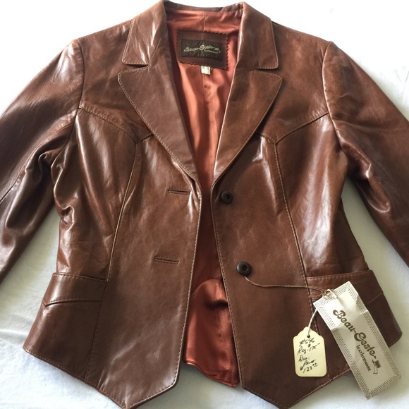 HP • Vintage Real Leather Jacket - Picture 2 of 4