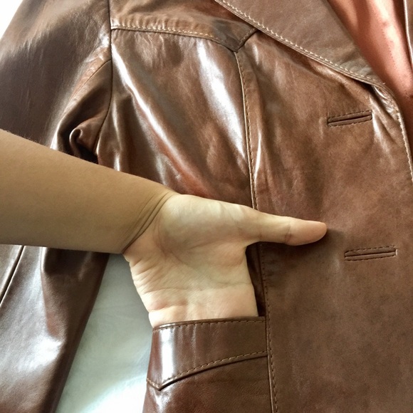 HP • Vintage Real Leather Jacket - Picture 4 of 4