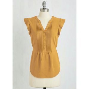 ModCloth: Expert In Your Zeal Top in Dandelion