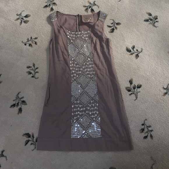 Beige mini dress