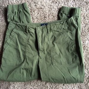 Green American Eagle Trouser Jogger Pants