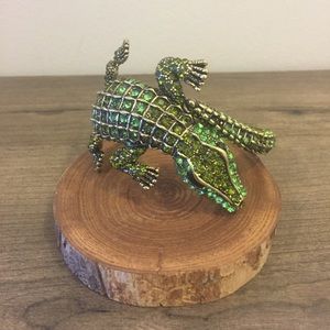 Vintage Estate-Style Alligator Crocodile Bracelet