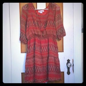 Aztec boho dress