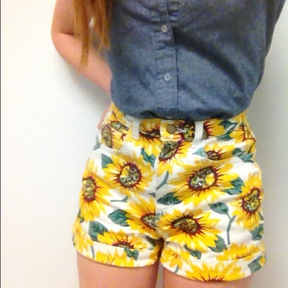 sunflower shorts american apparel