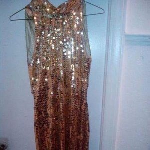 Gold homecoming dress