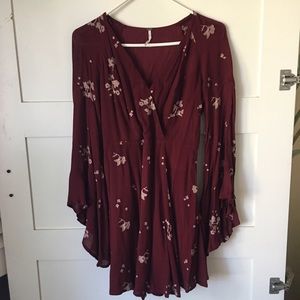 Free People Maroon Dress