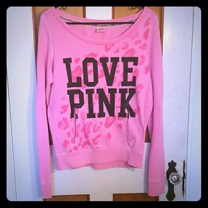 Off the shoulder sweatshirt