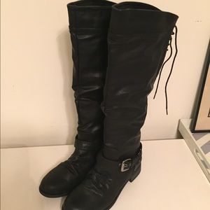Black knee high boots!