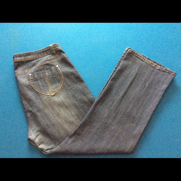 Plus Size I.Q. & Company wide legged Women's Jeans