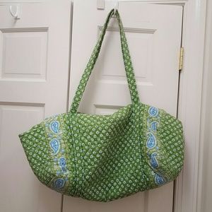 Large travel size Vera Bradley duffle bag