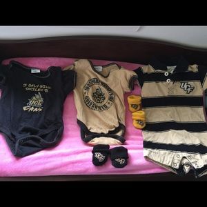 Bundle of UCF onesies & matching socks