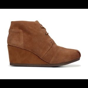 Brown Wedge Booties