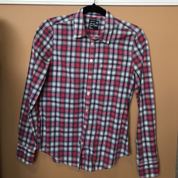 AE plaid shirt Small